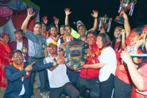 नीलकण्ठ नगरपालिकाले लगातार तेस्रो पटक जित्यो धादिङको राष्ट्रपति रनिङ शिल्ड